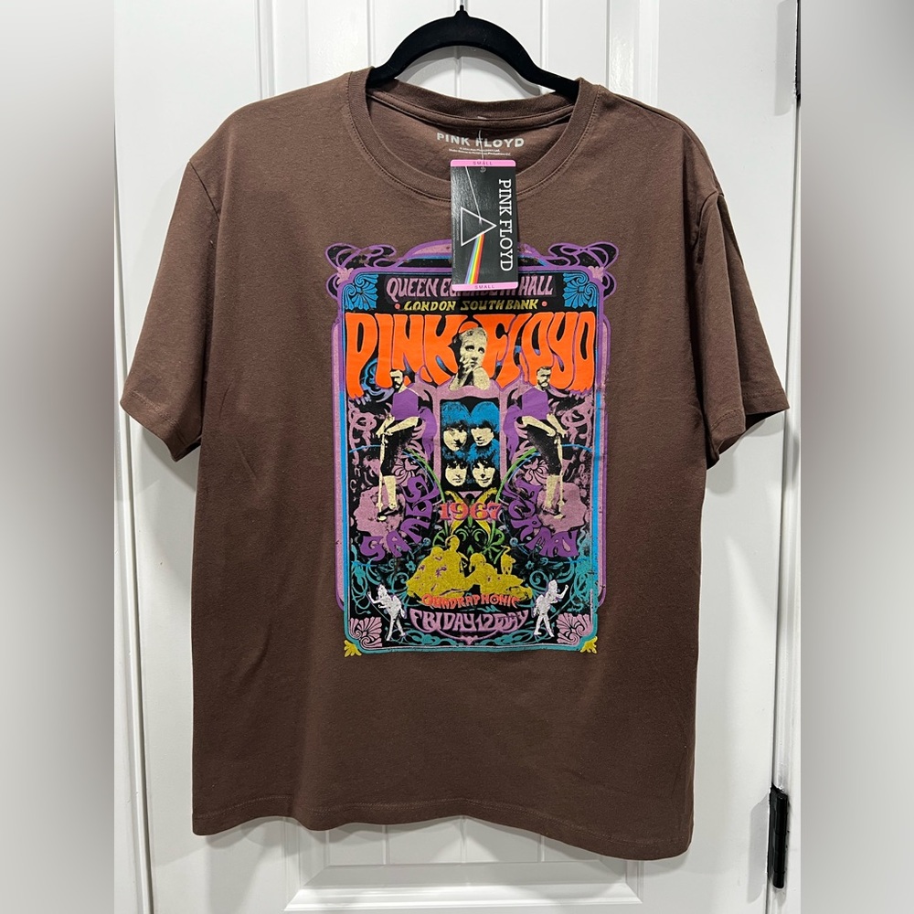 Pink Floyd Classic Brown Oversize T-Shirt Run Size S.